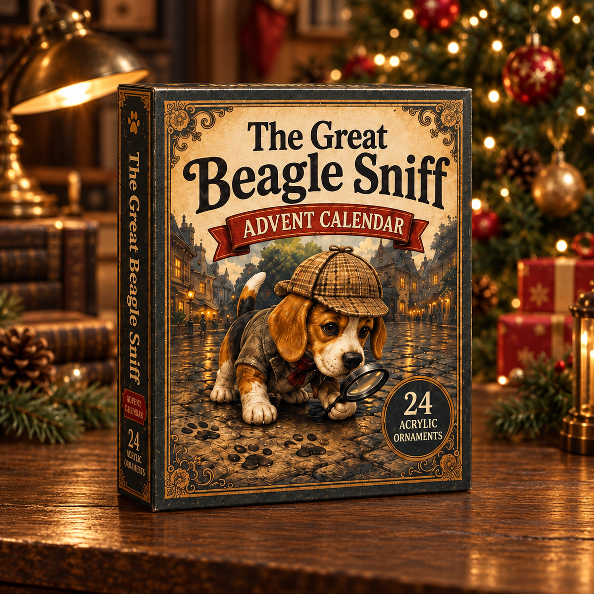 The Great Beagle Sniff Advent Calendar 2026 - 24-Day Festive Countdown, Acrylic Charms Blind Box - Gift For Beagle Lovers
