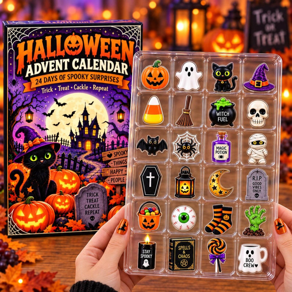 Halloween Advent Calendar, Spooky Countdown Blind Box, Halloween Countdown Gift, Halloween Gift