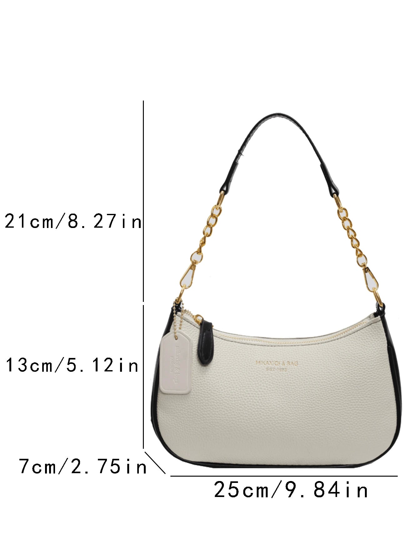 Minimalist Women's PU Shoulder Bag with Adjustable Strap