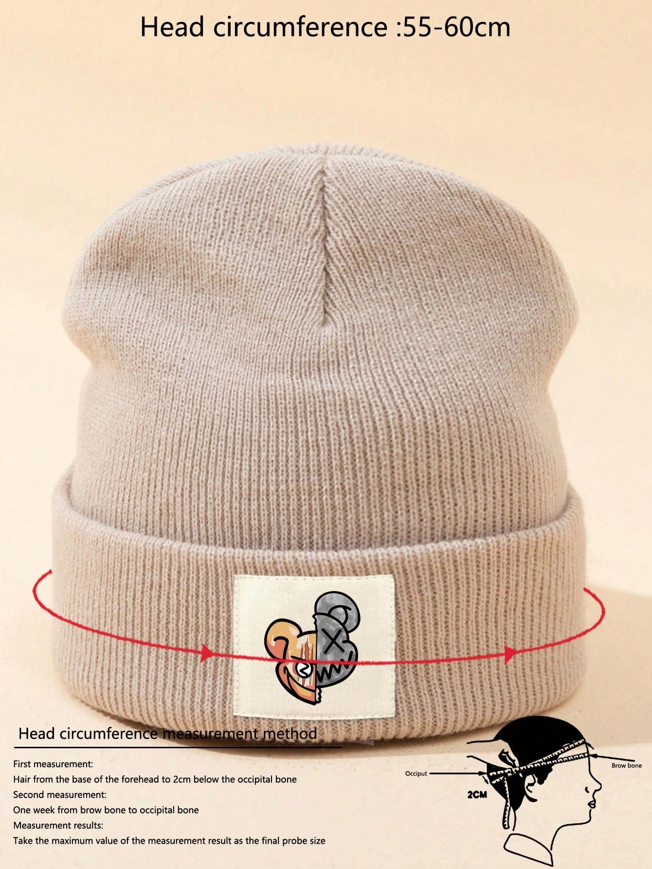 Warm Personalized Printed Knitted Beanie Hat