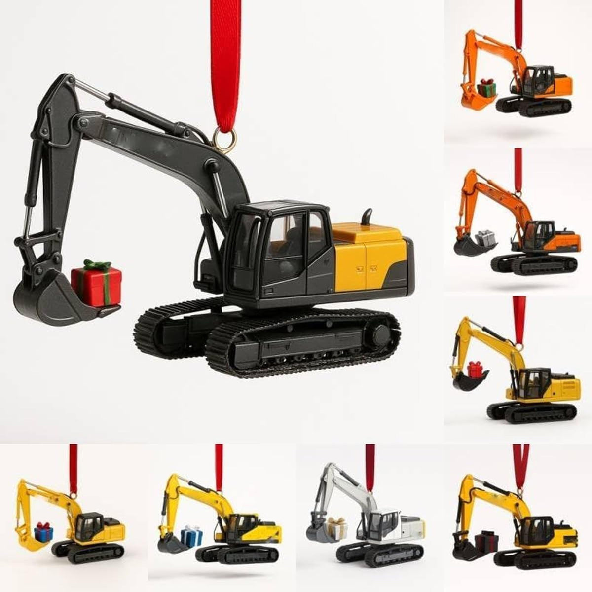 Construction Vehicles 2d Acrylic Advent Calendar 2025 24 Day Christmas Countdown With Mini Trucks And Diggers Fun Gift For Kids Families