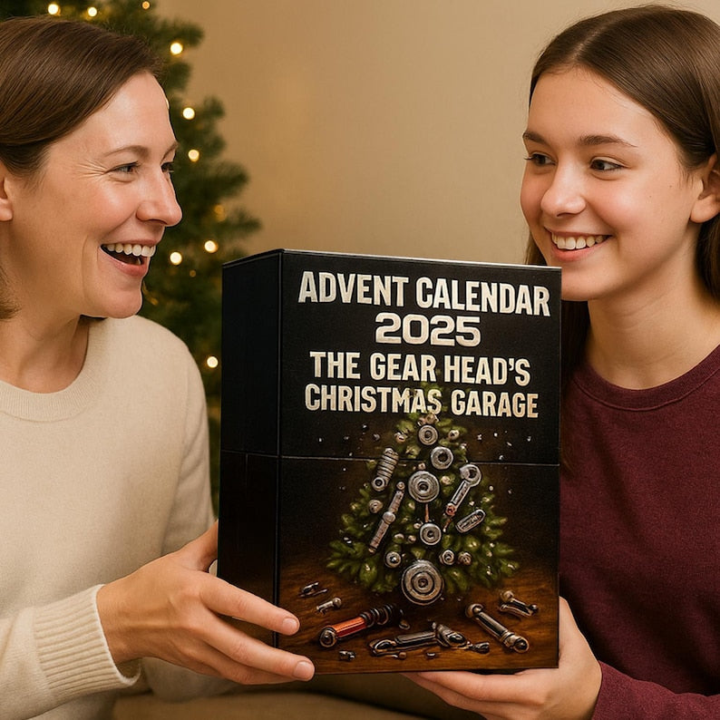 Advent Calendar 2025 24 Day Figurines The Gear Heads Christmas Garage For Man
