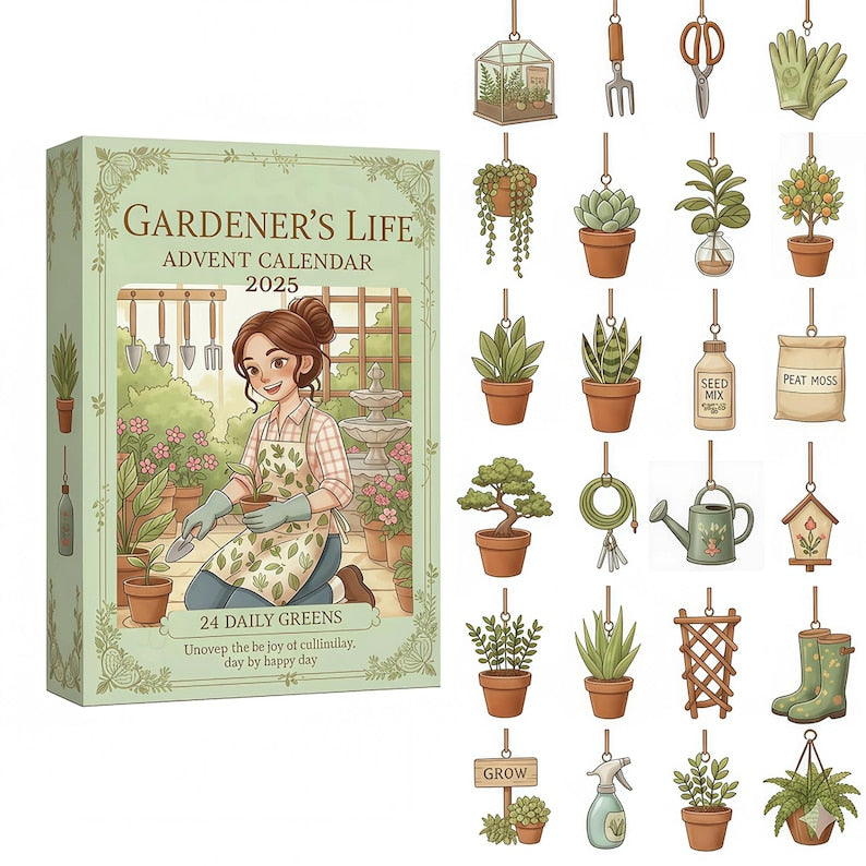 The Gardeners Life 2025 Advent Calendar, Gardeners Life Advent Calendar, Christmas Advent Calendar, Christmas Countdown Gift.