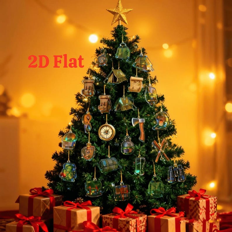 Advent Calendar 2025 For Outdoor Lovers 24 Days Explorer Themed Acrylic Ornaments Hiking Camping Adventure Figures Xmas Countdown Gift