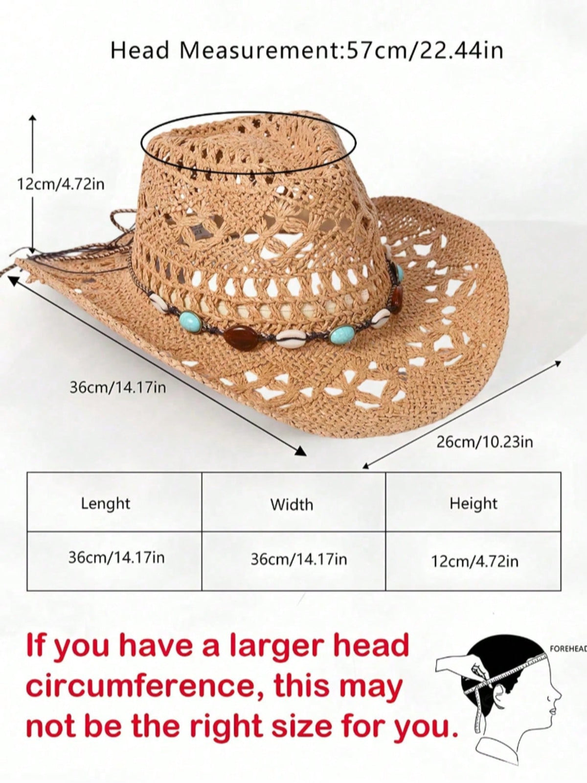Women Bohemian Wide Brim Straw Panama Hat