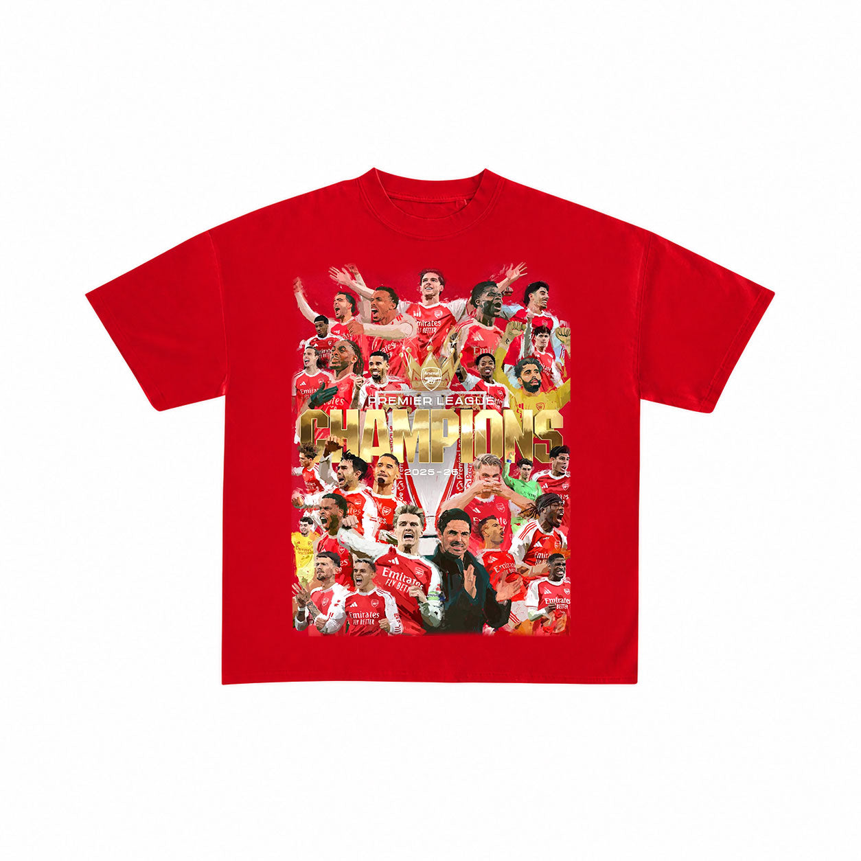 Arsenal Premier League Champions 2025/26 T-Shirt | Gunners EPL Winners Graphic Tee