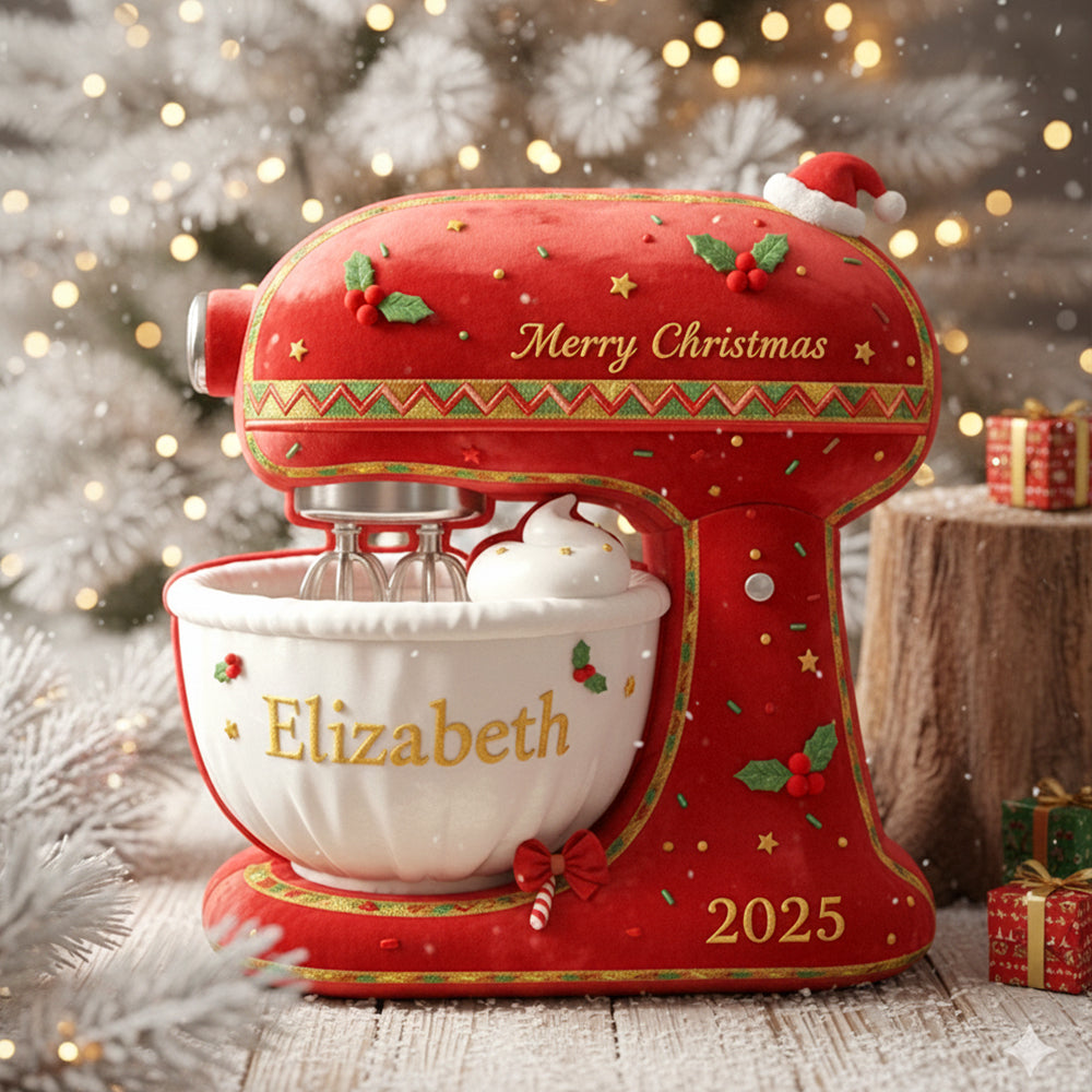 Cute Baking Mixer Pillow - Personalized Christmas Gifts 04PGTN051125