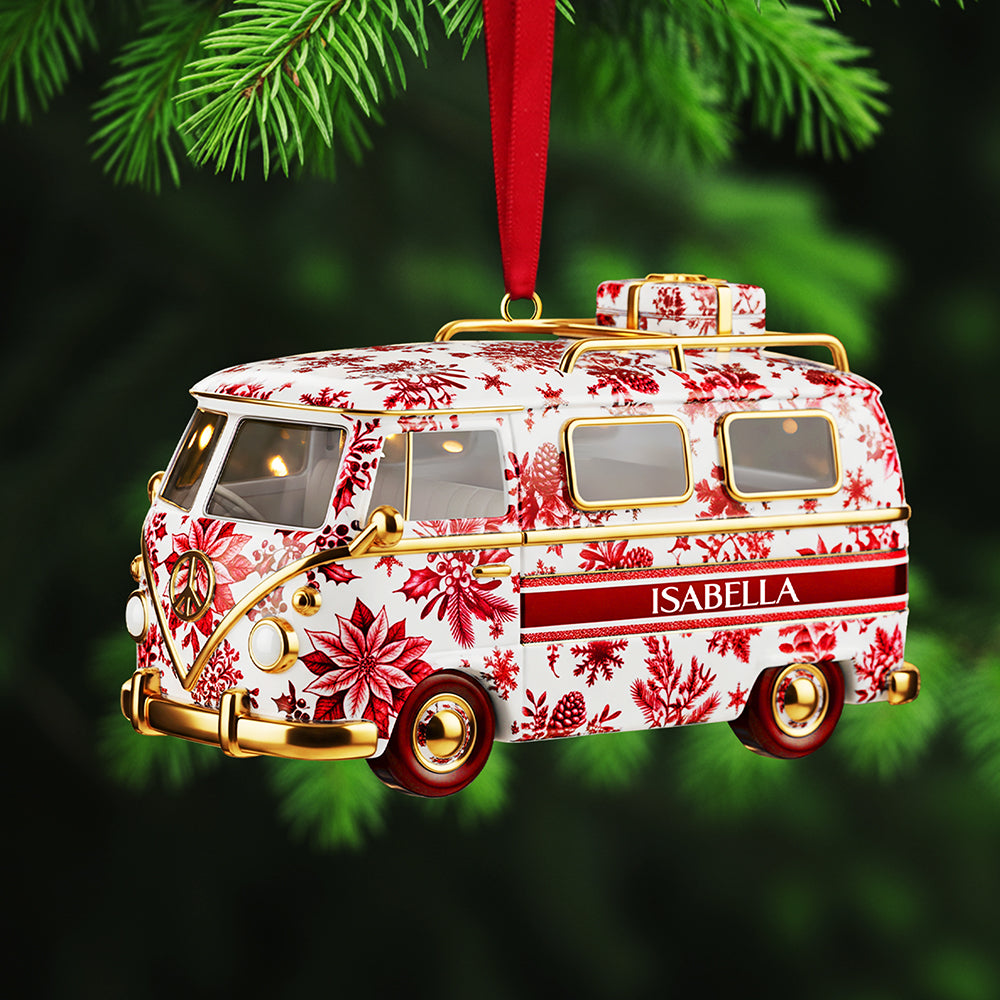 Personalized Gifts For Christmas, Camper Van Acrylic Ornament 02pgta031025