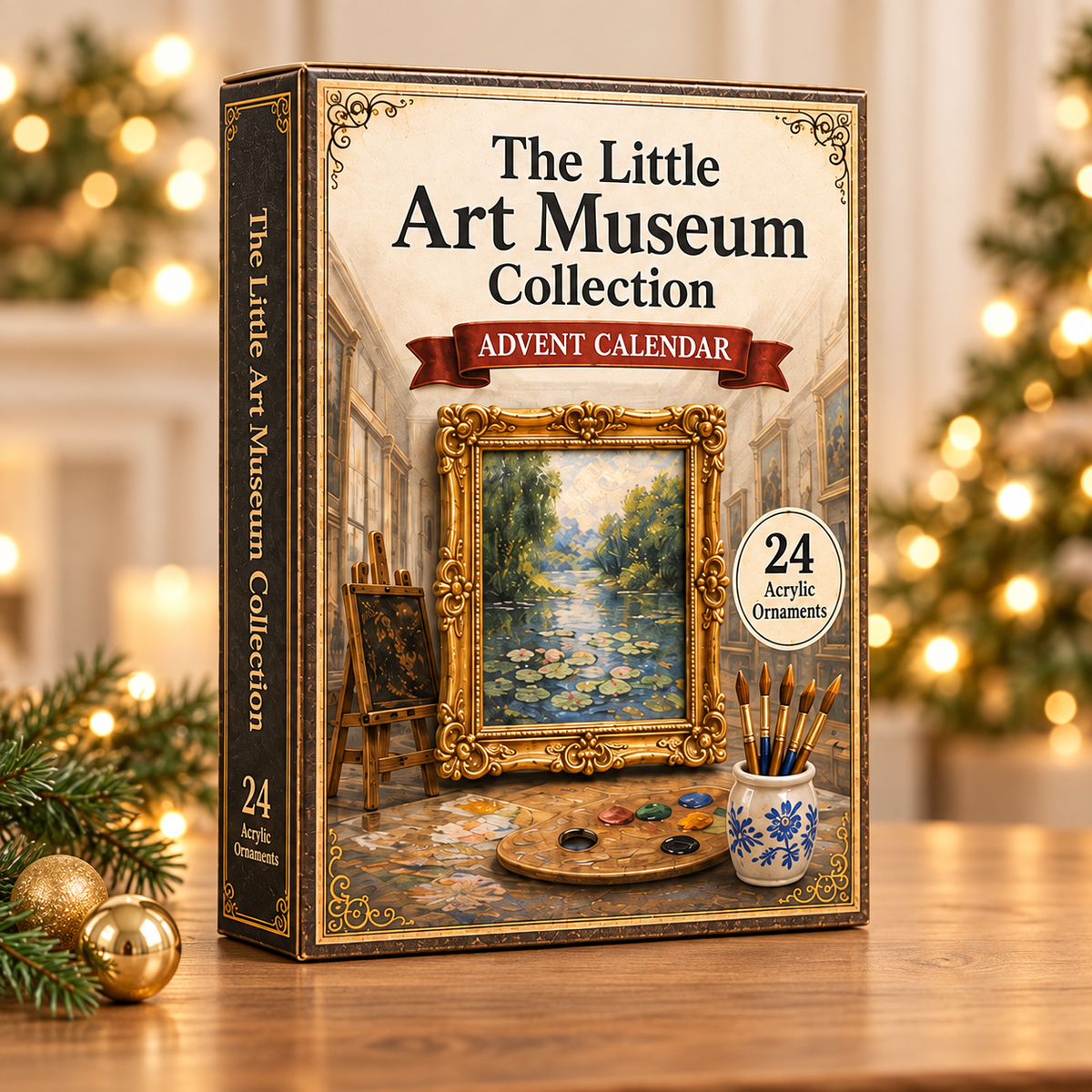 Art Museum Advent Calendar 2026 - 24-Day Festive Countdown, Acrylic Charms Blind Box - Gift For Art Lovers