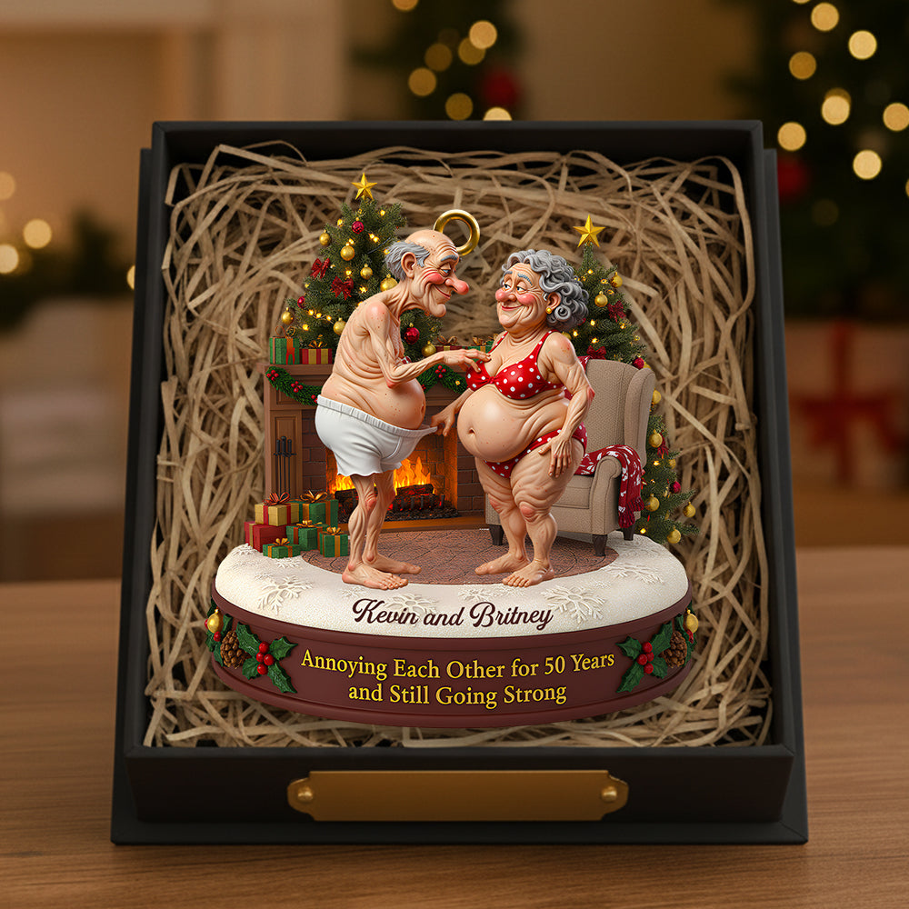 Old Couple Christmas Ornament Personalized Gifts 04NADT290925