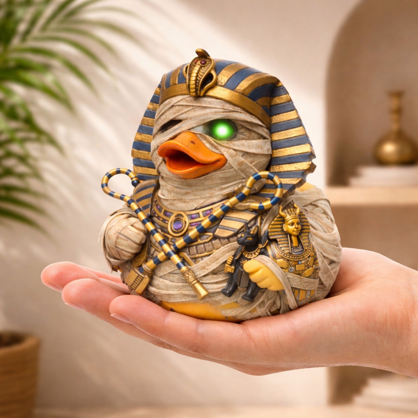 Pharaoh Mummy Rubber Duck Collectible