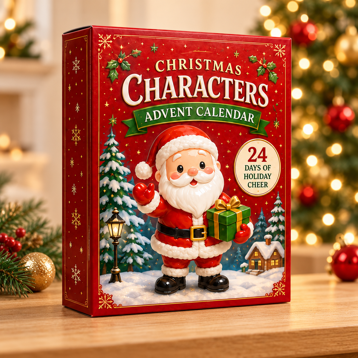 Christmas Characters Advent Calendar 2026 - 24-Day Festive Countdown, Acrylic Charms Blind Box - Gift For Family & Friends