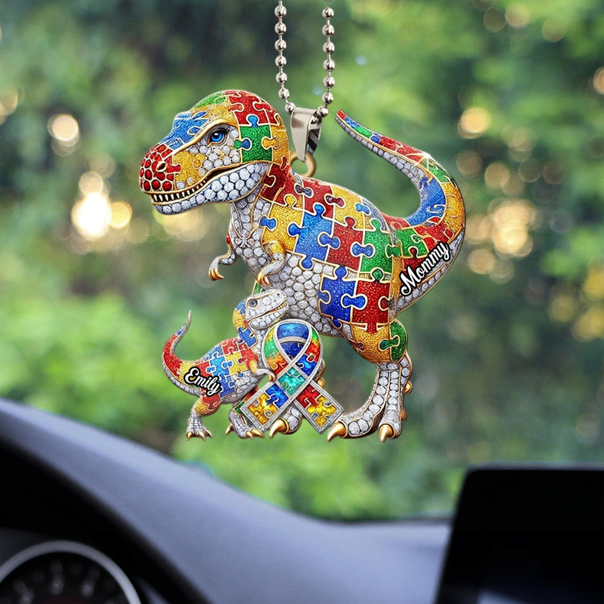 Personalized Autism Awareness Acrylic Car Ornament, Keychain QFTD5250302