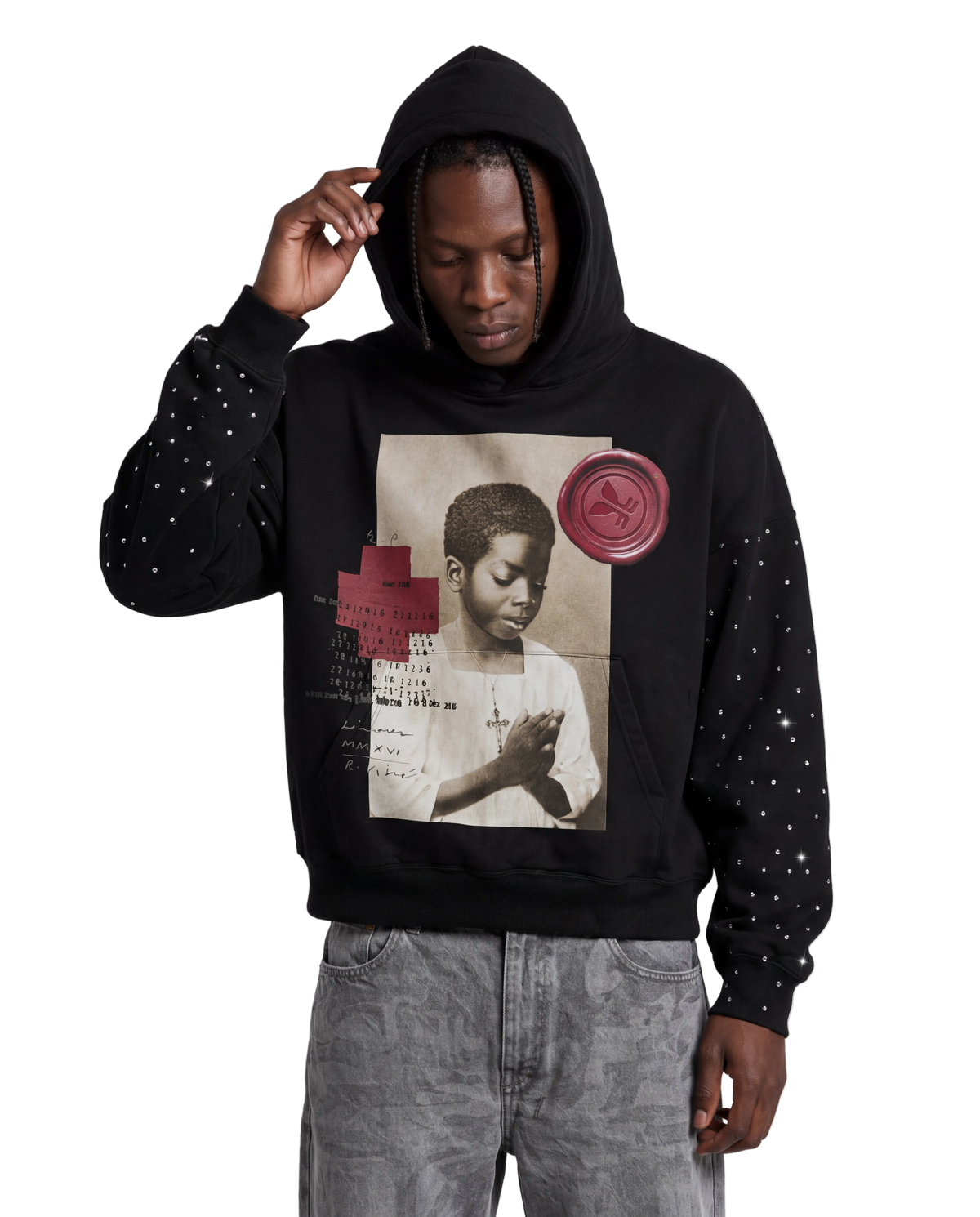 Devotion Rhinestone Hoodie