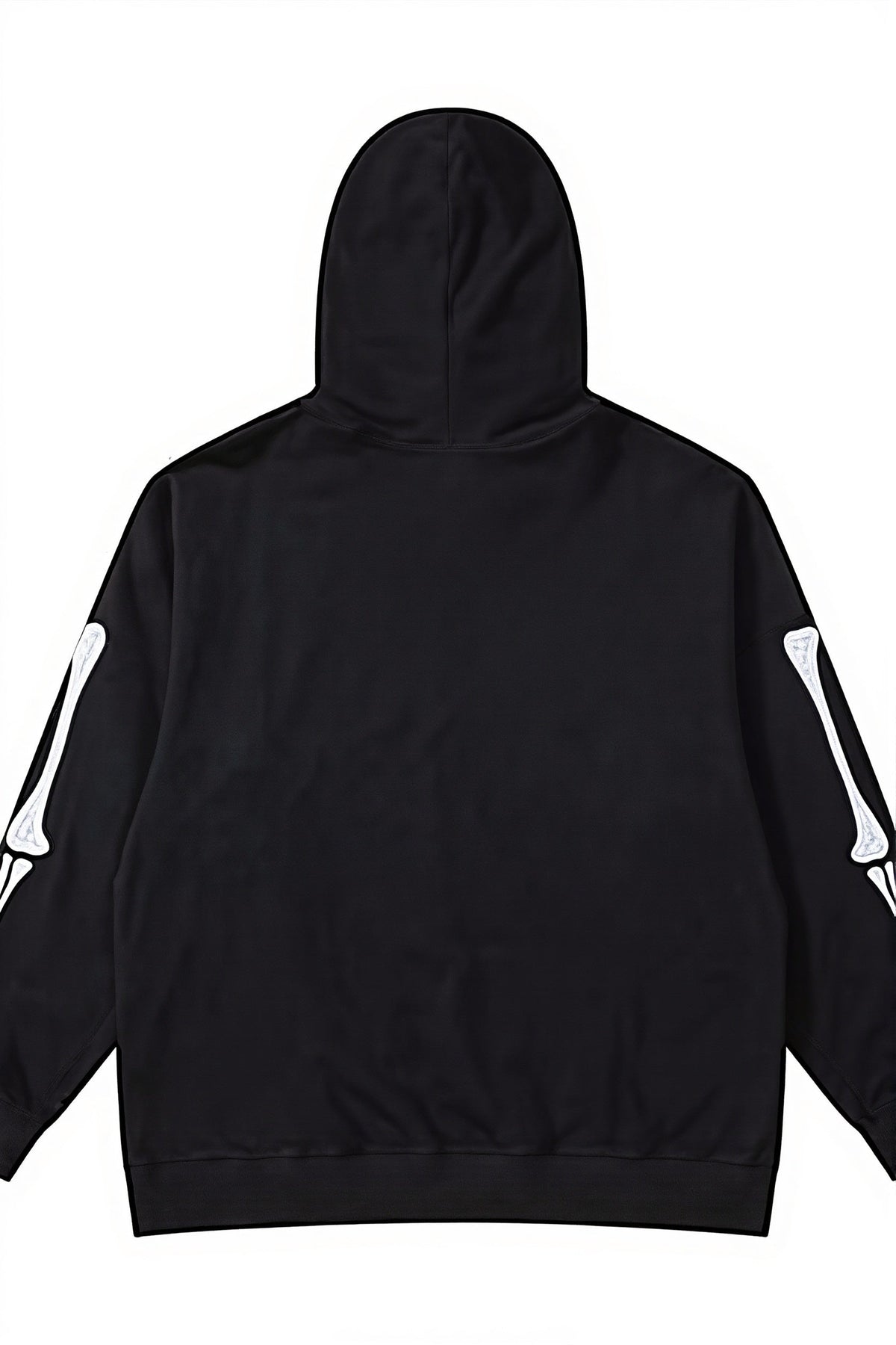 Heart Skull Graphic Pullover Hoodie