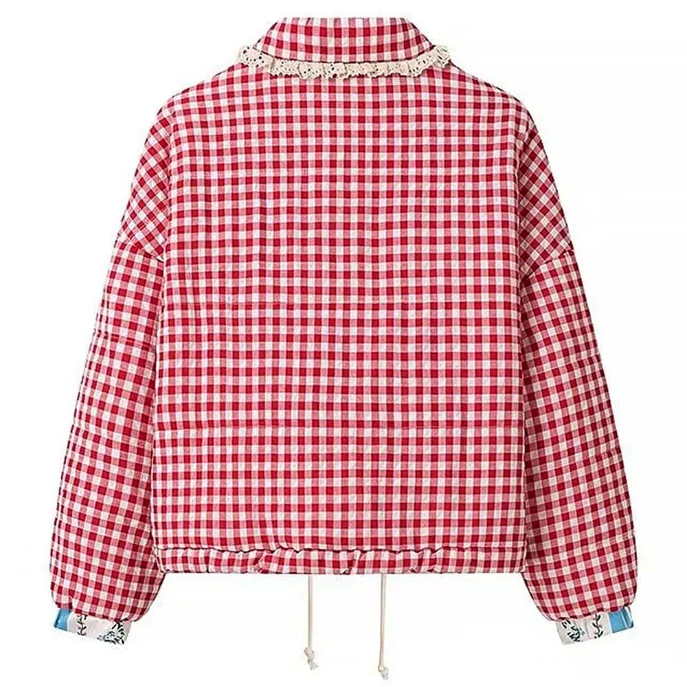 Gingham Heart Pocket Jacket