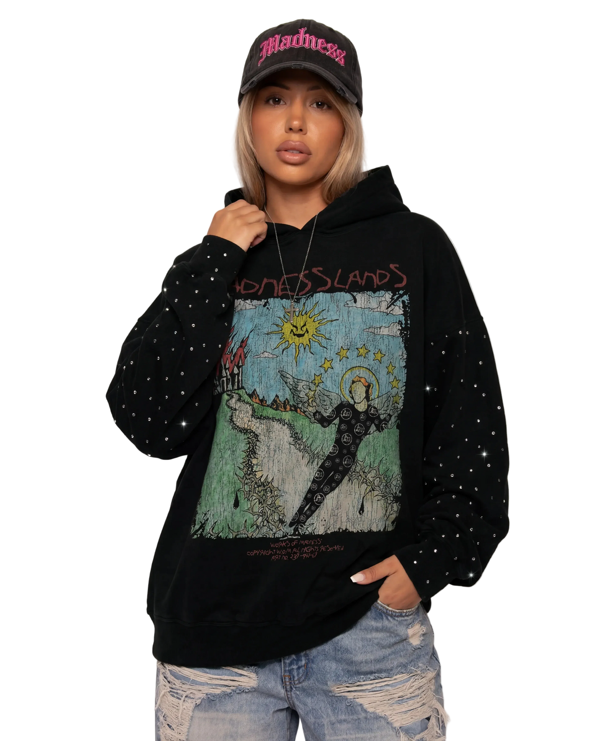 Mad Lands Rhinestone Hoodie