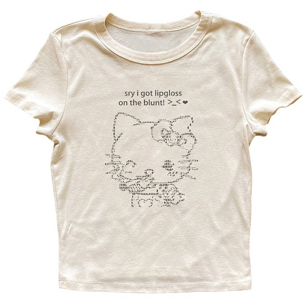 Lipgloss Kitty Crop Top