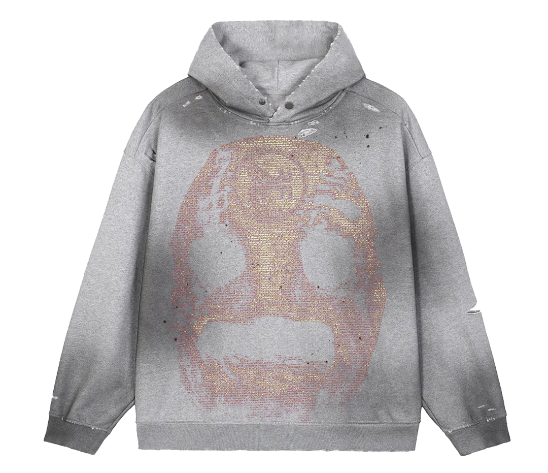 Tombface Faded Distress Hoodie