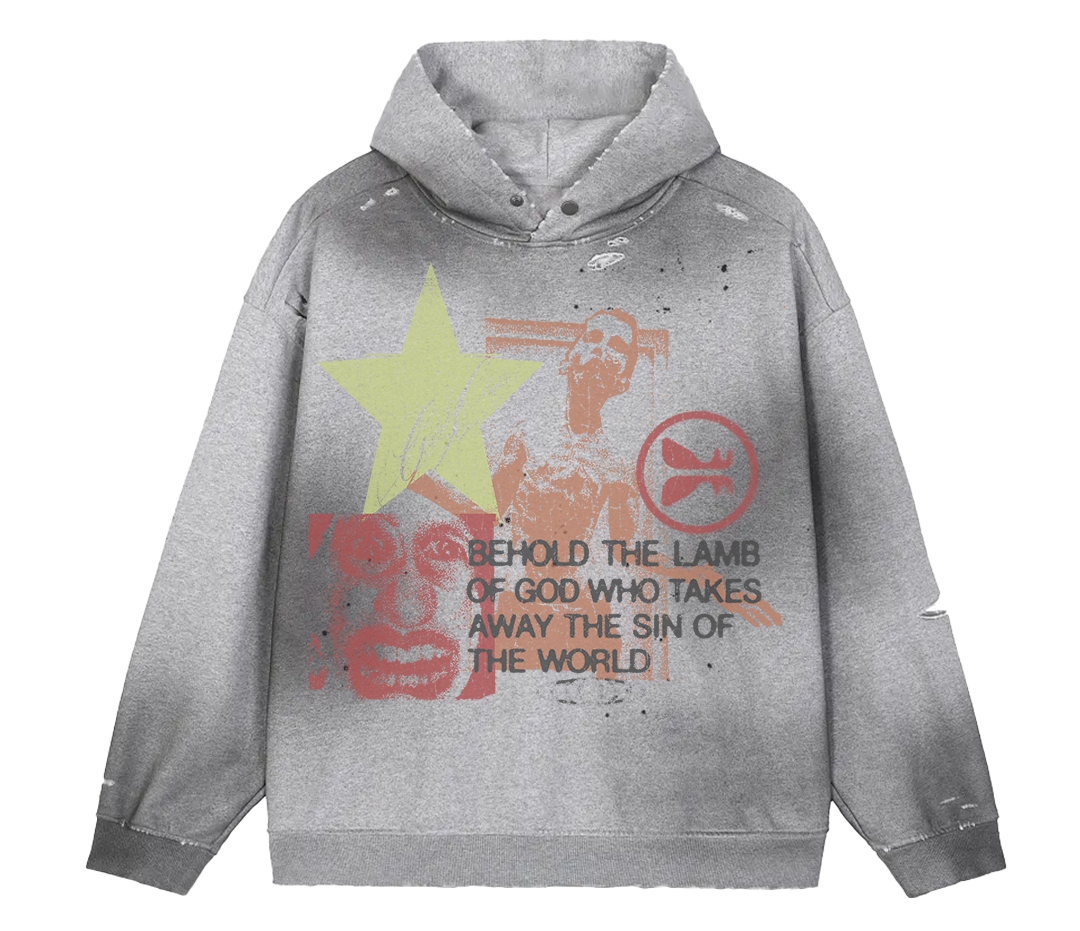 Expression Faded Distress Hoodie