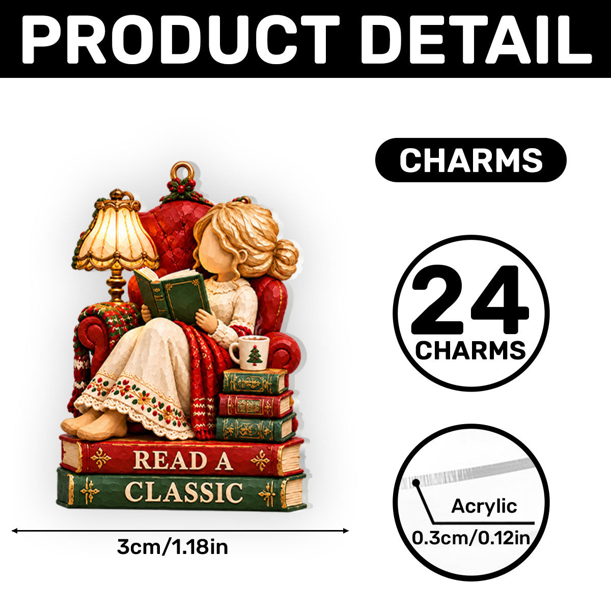 24 Days Of Bookish Adventures Gift For Granddaughter, Daughter, Book Lovers - Personalized Christmas Advent Calendar