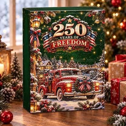 250 Truck Christmas Advent Calendar 2026 - 24 Day Spirits Countdown, Acrylic Charms Blind Box - Gift For Family