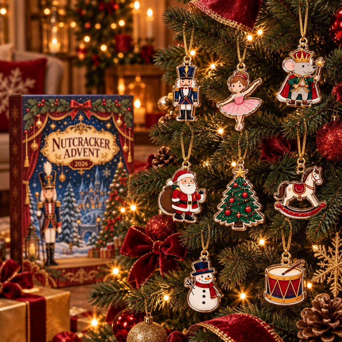Nutcracker Advent Calendar 2026, Ballet Soldier Ornaments, Festive Xmas Gift