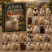 Sheep Collection Advent Calendar 2026 - 24-Day Festive Countdown, Acrylic Charms Blind Box - Gift For Farm Lovers