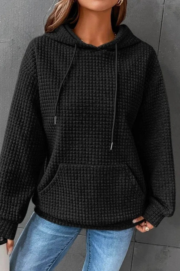 Waffle Texture Hoodie