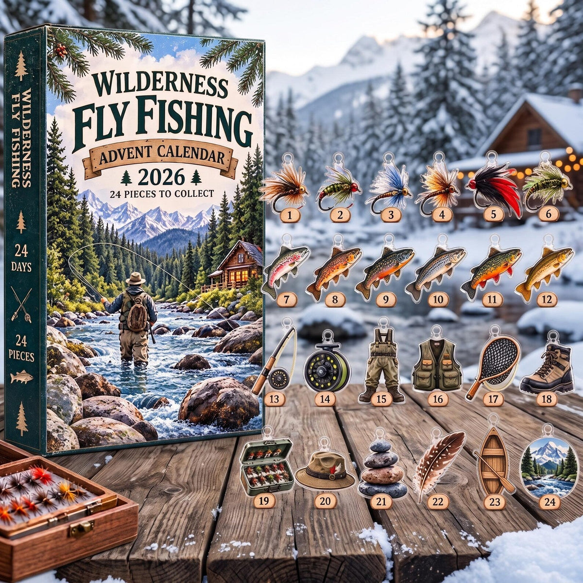 2026 Christmas Advent Calendar, 24 Day Holiday Countdown Blind Box, Mystery Surprise Xmas Gift