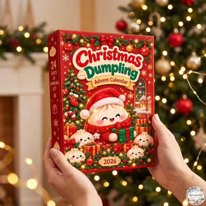 Dumpling Squishy Advent Calendar 2026 | 24 Day Christmas Countdown with Personalized 2D Ornament