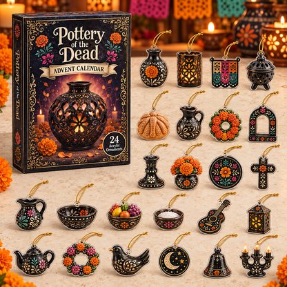 Pottery of the Dead Advent Calendar 2026 - 24-Day Festive Countdown, Acrylic Charms Blind Box - Gift For Family & Friends