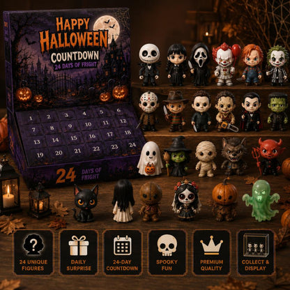 Halloween Advent Calendar 2026, 24 Day Blind Box, Mystery Box, Resin Figurines, Halloween Countdown Box, Spooky Collectibles, Halloween Gift