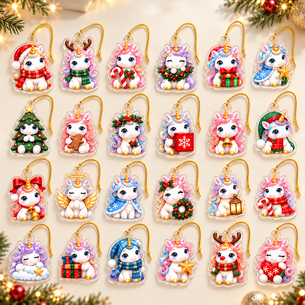Unicorn Advent Calendar 2026, Christmas Countdown Gift, 24 Day Unicorn Charms, Kids Holiday Keepsake, Magical Christmas Decor, GIFT For Kid