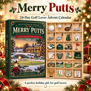 Golf Advent Calendar 2026, 24 Acrylic Golf Charms with Display Tray, Christmas Gift for Dad, Golfer Husband Gift