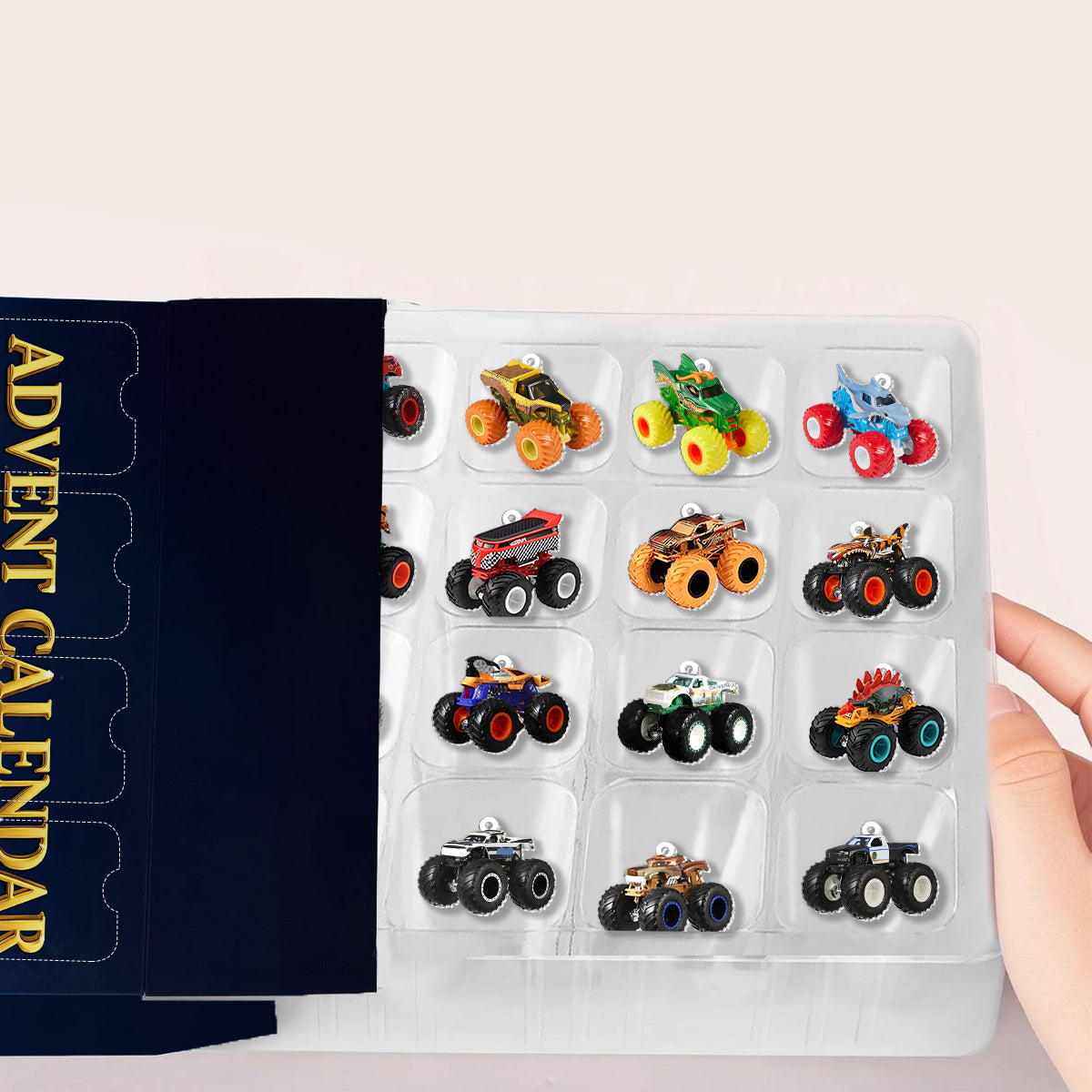 Monster Crusher - Personalized Kid Advent Calendar With Ornaments 24 Days Christmas Blind Box For Kids