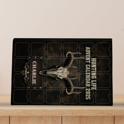 Hunting Life Blind Box - Personalized Hunting Advent Calendar With Ornaments 24 Acrylic Ornament Countdown To Christmas