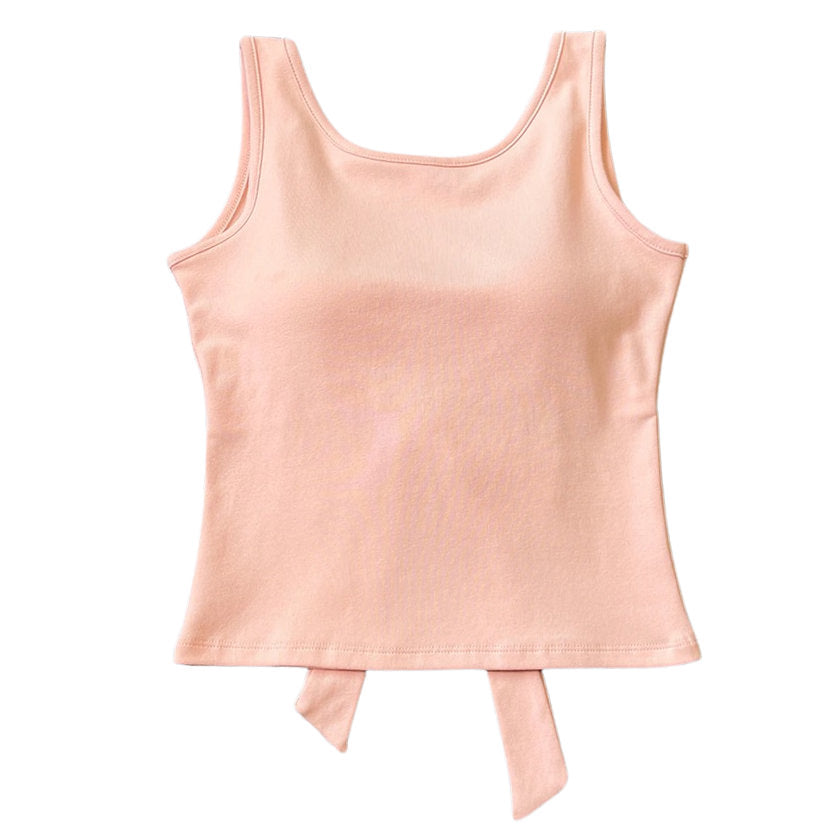 Blush Built-In Cup Bow Top