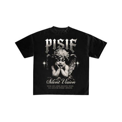 PISIF Angel Silent Vision Quote Graphic Tee