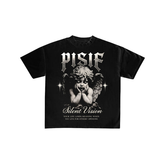 PISIF Angel Silent Vision Quote Graphic Tee