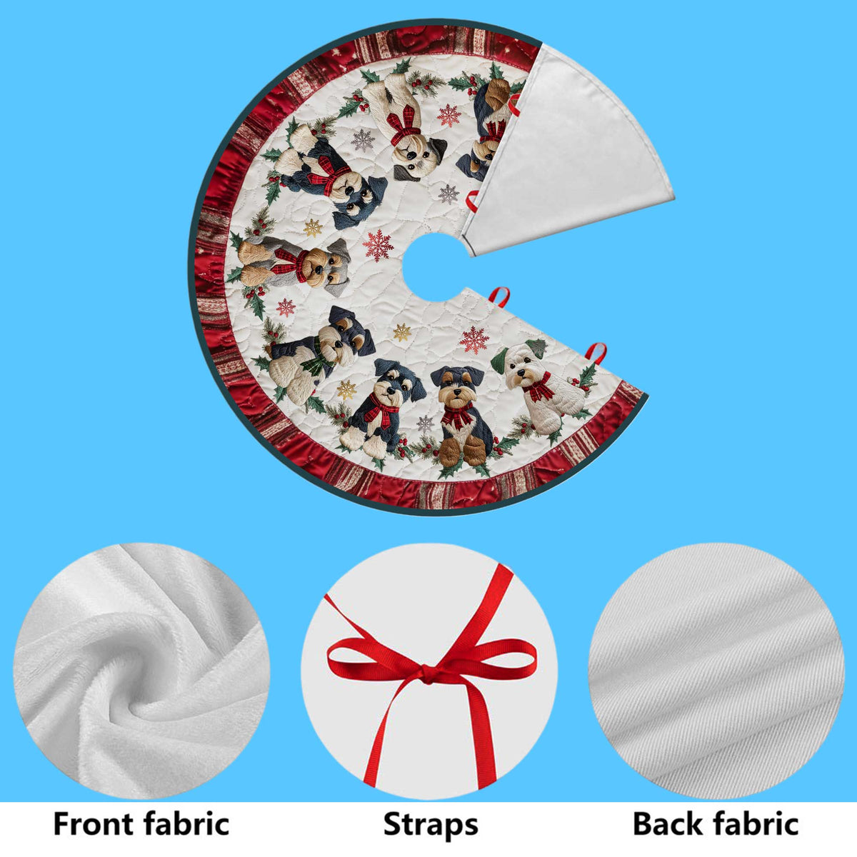Schnauzers  Christmas Tree Skirt UKPY5301004