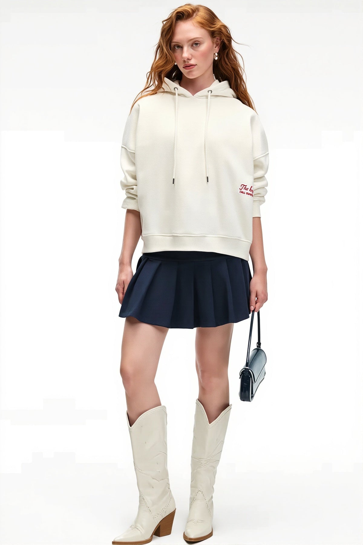 Heart Lock Graphic Oversized Pullover Hoodie