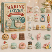 Cookie Kitchen Advent Calendar 2026 - 24-Day Festive Countdown, Acrylic Charms Blind Box - Gift For Bakers