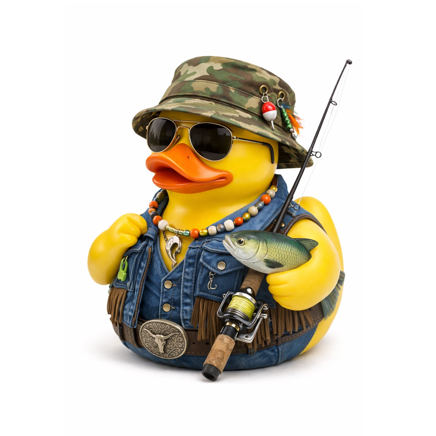 Fisherman Rubber Duck Adventure Collectible