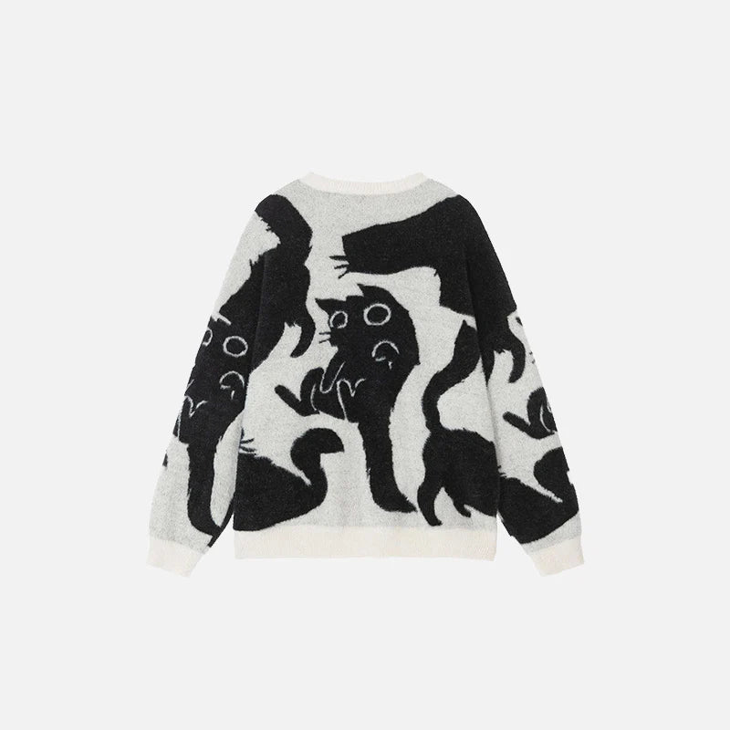 Mystic Cat Silhouettes Sweater