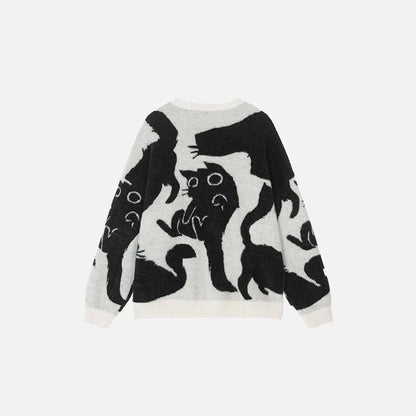 Mystic Cat Silhouettes Sweater