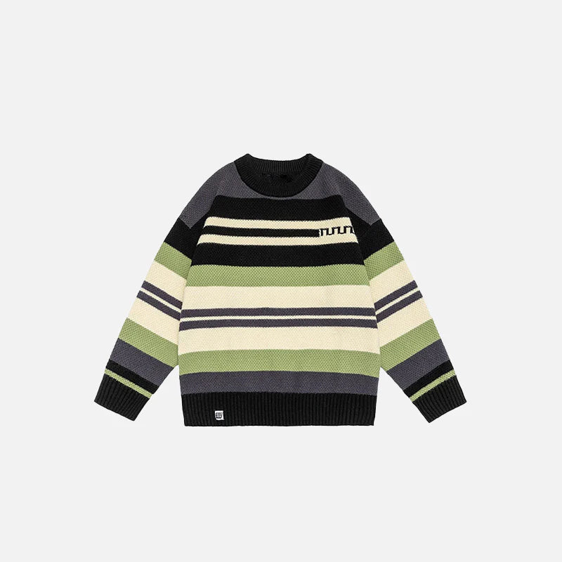 Retro Multi-Stripe Sweater
