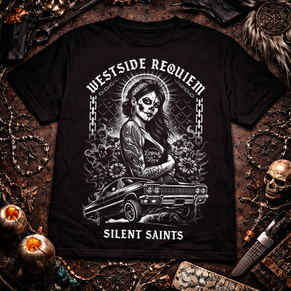 Westside Requiem Lowrider Chicano Girl T-Shirt