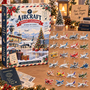 2026 Aircraft Advent Calendar, 24 Acrylic Airplane Ornaments, Aviation Christmas Countdown Gift