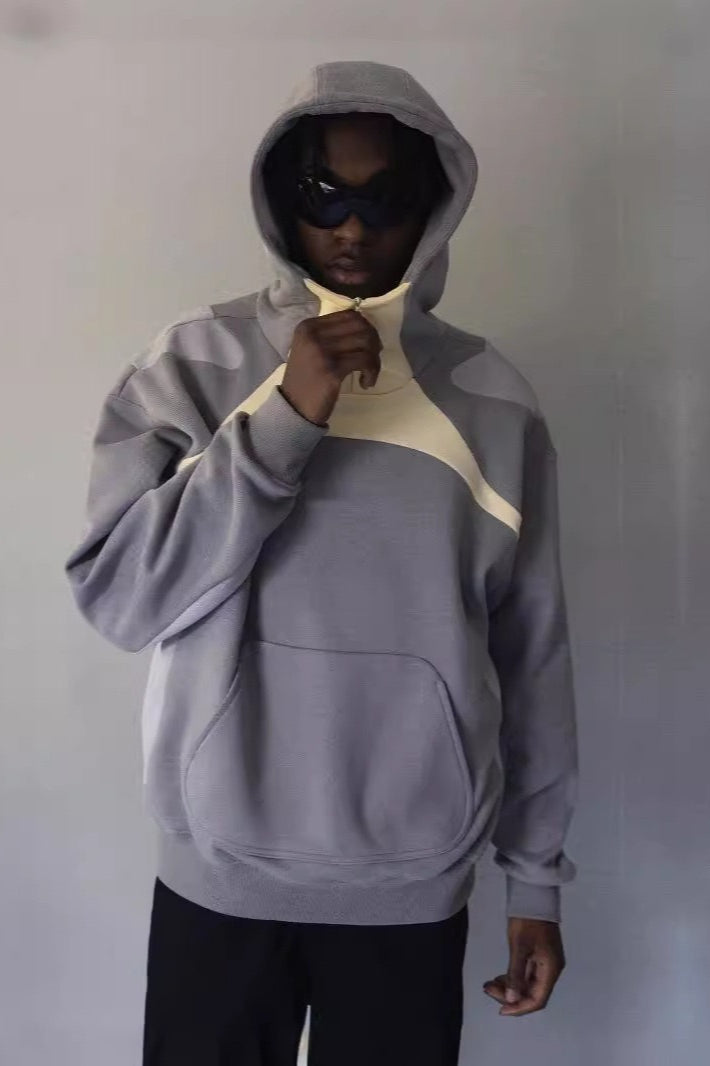 Color Block Zip Hoodie